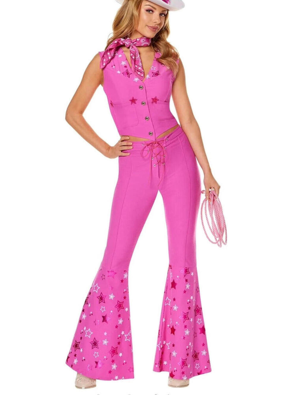 Barbie Movie - Western Barbie Adult Halloween Costume | Large 12-14